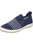 Josef Seibel Femme Mocassin,Chaussons Caren 47, Dame Chaussures Basses,Largeur G (Normale),Semelle intérieure Amovible,Bleu (Blau),40 EU / 6.5 UK