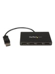 StarTech.com DisplayPort to DP Multi Monitor Splitter - 4-Port MST Hub - video splitter - 4 ports