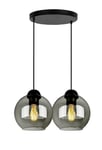 FKL DESIGN Home Deco Plafonnier à suspension - Lampe murale - Lampe de table - Boule - Noir - Gris - Blanc - Série N100 - Différentes variantes (EZ2)