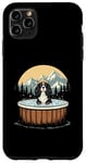 iPhone 11 Pro Max Cool Cavalier King Charles Spaniel in Hot Tub Case