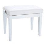 Roland RPB-300WH Piano Bench, Satin White, Vinyl Seat