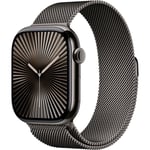 Apple Watch Series 10 46mm Slate Titanium Case GPS + Cellular Milanese Loop (M/L)