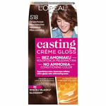 Casting Creme Gloss hårfärgningsmedel 518 Valnöt Mochaccino