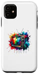 iPhone 11 Splash Art Vintage Television TV Retro 70s 80s Case