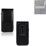 Belt pouch Case for Sony Xperia 10 VI black Case Leather Slim Clip Artificial