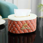 DUKAILIN Tissue Box Holder Creative Golden Deer Tissue Box Kitchen Storage Exquisite Seat Type Paper Storage Box  Resin Tissue Box