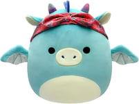 Squishmallows SQCR04125 Dark Teal 7.5" Dragon-Add Tatiana to Your Squad, Ultras