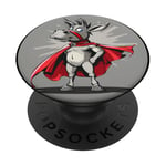 Hero Donkey Costume for funny justice PopSockets Adhesive PopGrip