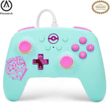 Manette Filaire Améliorée Pour Nintendo Switch, Modèle Switch Oled Et Nintendo Switch Lite, Accessoire De Jeu, Manette De Jeu, Manette Filaire, Sous Licence Officielle - Pokémon : Sweet Friends