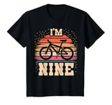 Youth Bicycle 9 Year Old Bike Birthday Boy Girl 9th Cycling T-Shirt