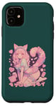 Coque pour iPhone 11 Anime Cat Girl Manga Hearts Kawaii Cute Holiday Valentines