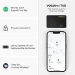 VOCOlinc Wallet Tracker Card, Smart Air Tag Tracker Compatible with Find My iOS