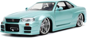 JADA TOYS - Voiture du film Fast & Furious – NISSAN Skyline GT-R R34 - 1/24 -...