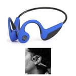 Z8 Bluetooth 5.0 Bone Conduction headphones Bluetooth Headset Wireless Sport Headset Stereo Sweatproof with Mic for Sports like Running Driving Cycling fitness compatible with iOS Android (blue)