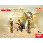 Icm - Italian Pilots In Tropical Uniform (1939-1943)Maquette Figurine Italian Pilots In Tropical Uniform (1939-1943) 1/32ème Icm 32110 Maquette Char Promo Figurine Miniature