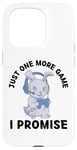 Coque pour iPhone 15 Pro Cute Rabbit, encore un jeu, je le promets à Rabbit Lover