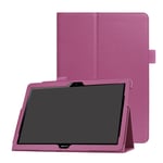 Huawei MediaPad T3 10 litsipintainen keinonahkakotelo - Violetti