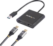 Adaptateur USB 3.0 vers Double HDMI, USB vers 2x HDMI pour Windows (Pas de Support pour macOS/ChromeOS/Linux).[G38]