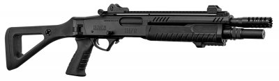 Black Ops Manufacture Fabarm STF12 Compact Shotgun Gas 6mm - Svart