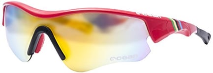 Ocean Sunglasses - Iron - lunettes de soleil - Monture : Rouge Laqué - Verres : Revo Rouge (94000.6)