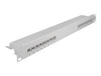 Delock - Patch-Panel - Cat 6A - Rj-45 X 16 - Grå - 1U - 19"