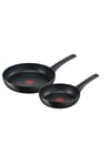 Tefal Ultimate On Lot de 2 poêles 20/26 cm Tous feux + induction, Nettoyage facile, Haute performance, Revêtement antiadhésif, Thermo-Signal, Cuisson saine et parfaite, Fabriqué en France G2609002