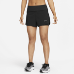 Nike Women's Mid-rise 8cm (approx.) 2-in-1 Running Shorts With Pockets Dri-fit Swift Juoksuvaatteet BLACK