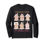 Gingerbread Kisses & Christmas Wishes Cute Gingerbread House Long Sleeve T-Shirt