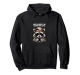 Techno Raccoon Spirit Animal, Last Night A DJ Saved My Life Pullover Hoodie