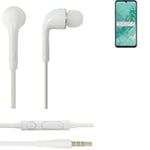 Earphones pour Huawei nova Y60 in ear headset stereo blanc
