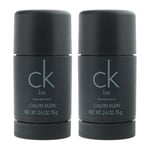 Calvin Klein Unisex CK Be Deodorant Stick 75g x 2 - One Size