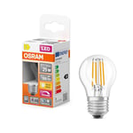 OSRAM Superstar + Classic P Fil 25 LED lampe, E27, MiniBall Shape, 2,2W, 300LM, 2700K, Lumière blanche chaude, charge pour les yeux inférieure, dimmable