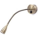 Liseuses murales flexibles/lampe de chevet avec interrupteur, 13 Watt Cree Led, Bronze My-b031 [Classe énergétique A+++]