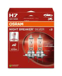 Osram Night Breaker Silver 12V H7 set med 2 delar