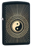 Zippo Yin Yang Briquet Mixte, Black Matte, Taille Unique