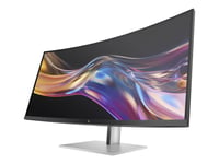 Hp 738Pu - Series 7 Pro - Led-Skärm - Böjd - 38" (37.52" Visbar) - 3840 X 1600 Wqhd+ @ 60 Hz - Ips Black - 400 Cd/M² - 2000:1 - Displayhdr 400 - 5 Ms - Thunderbolt 4, Hdmi, Displayport, Usb-C - Högtalare - Svart, Silver