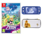 NINTENDO Switch Lite (Blue), The Legend of Zelda: Echoes of Wisdom & Princess Zelda Slim Travel Pro Nintendo Switch Case Bundle, Blue