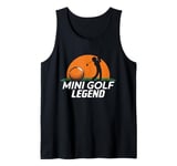 Retro Mini Golf Champion Funny mini Golfer Sport Tank Top