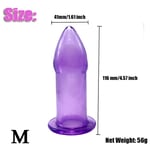 Nettoyeur de bidet en silicone souple portable,nettoyant anal,bouchons de fesses,douche lavement,livres de douche,noir,violet,transparent,1 pièce - Type Purple M