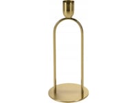 Home Styling Collection Dekorativ Ljusstake I Metall, Guld, 20 Cm