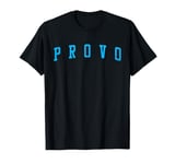 Provo UT Varsity Style Garden City Throwback Blue Grunge T-Shirt