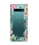 Coque Galaxy S10e Fleur 15 Pastel Tropical Rose Transparente