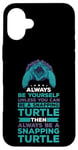 Coque pour iPhone 16 Plus Turtle Snapping What Can I Say Aligator Tortue cassante