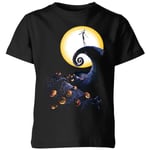 The Nightmare Before Christmas Jack Skellington Pumpkin King Colour Kids' T-Shirt - Black - 3-4 Years