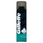 6 Gillette Classic Men's Shaving Foam Sensitive Skin For Smooth Clean 200ml Face