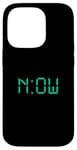 Coque pour iPhone 14 Pro Bleu sarcelle Aqua Graphic The Time Is Now