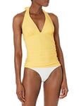 Tommy Hilfiger Women's Halter Tankini Top, Honey, S