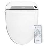 R FLORY FDB608 Electronic Smart Bidet Seat Bidet Attachment Easy Install Heated Seat Warm Dry Water Power Save Self Cleaning Separate Nozzle (Normal-UK)