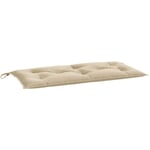 Coussin de banc de jardin beige 100x50x7 cm tissu oxford Vidaxl Beige