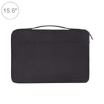 JIALI Laptop Sleeve Case Portable 15.6 inch Fashion Casual Polyester + Nylon Laptop Handbag Briefcase Notebook Cover Case, For Macbook, Samsung, Lenovo, Xiaomi, Sony, DELL, CHUWI, ASUS, HP(Black)
